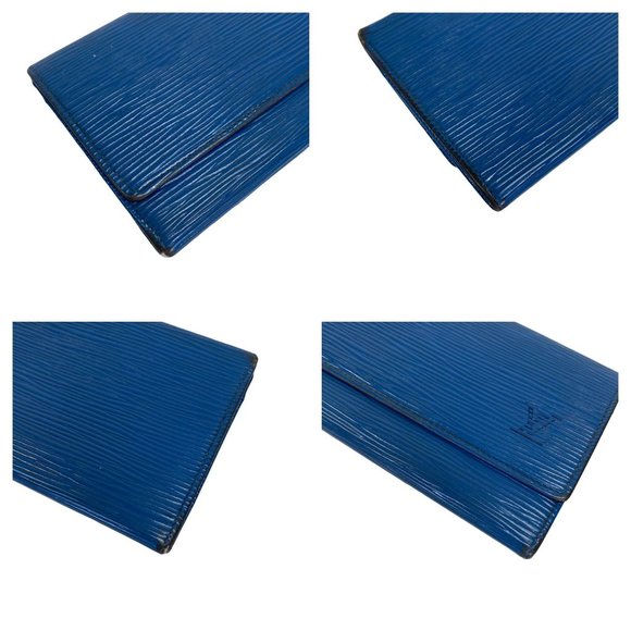 Authentic Louis Vuitton Wallet Long Epi Porte Yen Cartes Credit Bifold LV Vintag - Picture 4 of 12